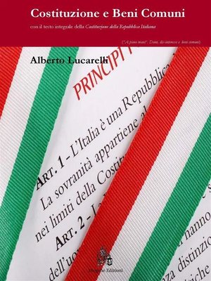 cover image of Costituzione e Beni Comuni